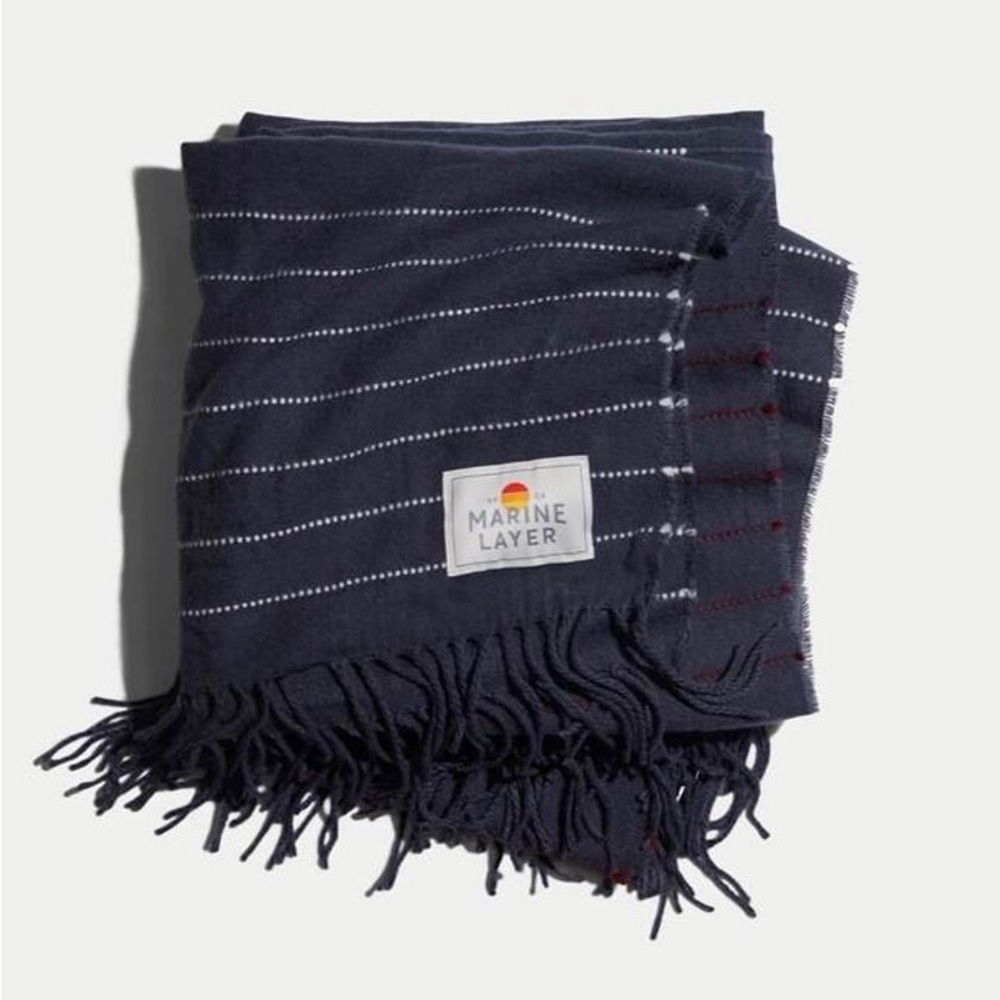 NWT Marine Layer Roving Stitch Blanket